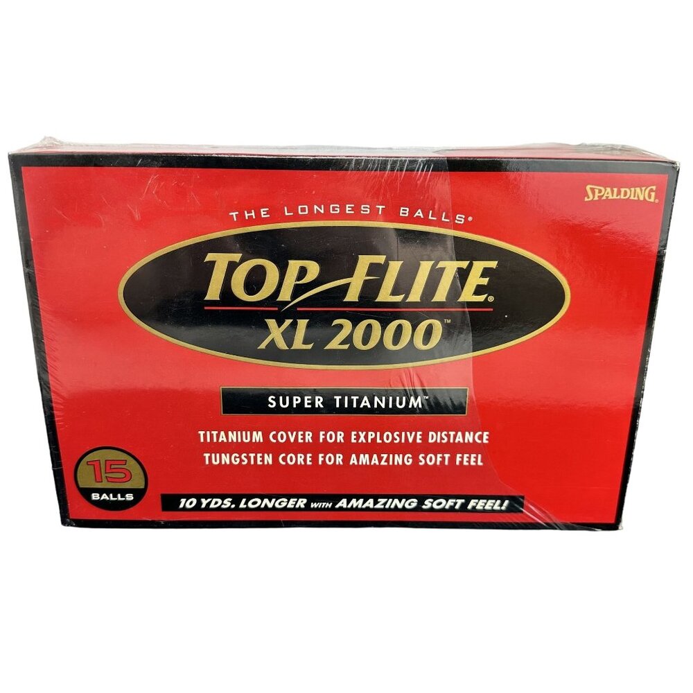 NEW 15 Spalding Top-Flite XL 2000 Super Titanium Golf Balls